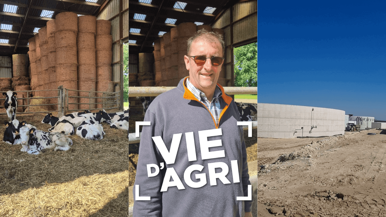 Olivier Maquigny parlant de son exploitation