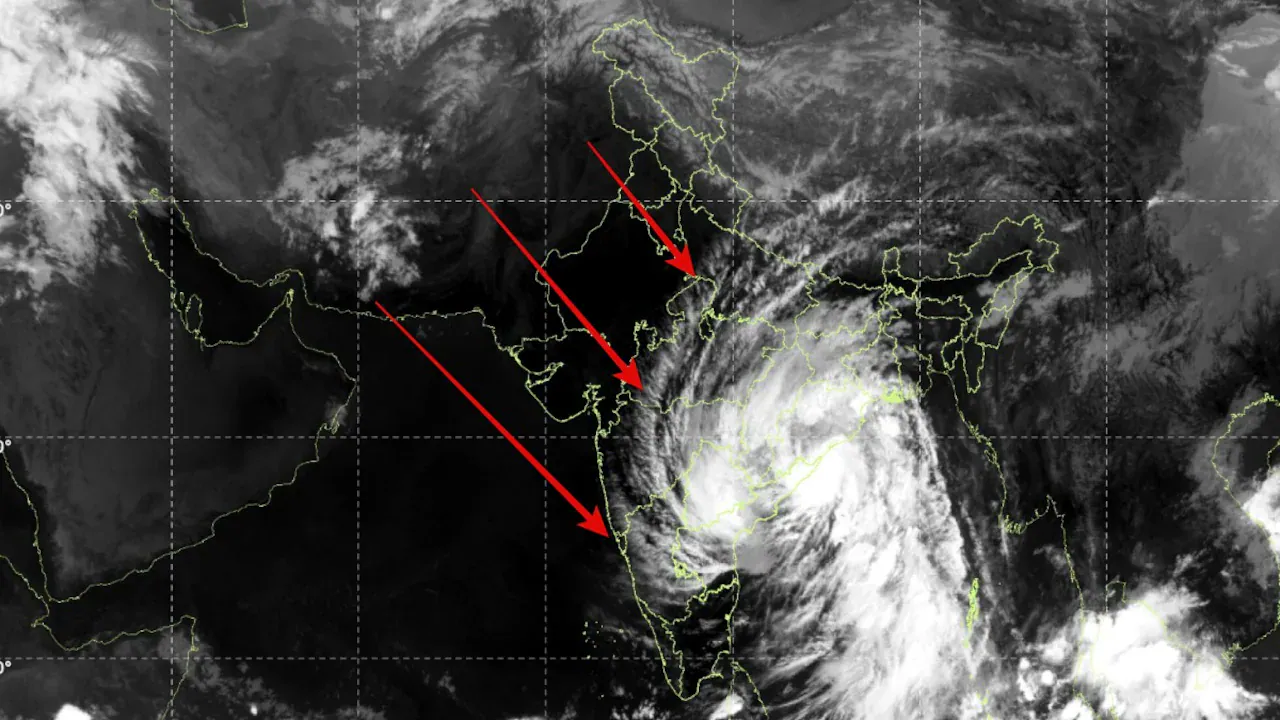 Satellite spots Cyclone Arnab covering almost half of India as it makes ...