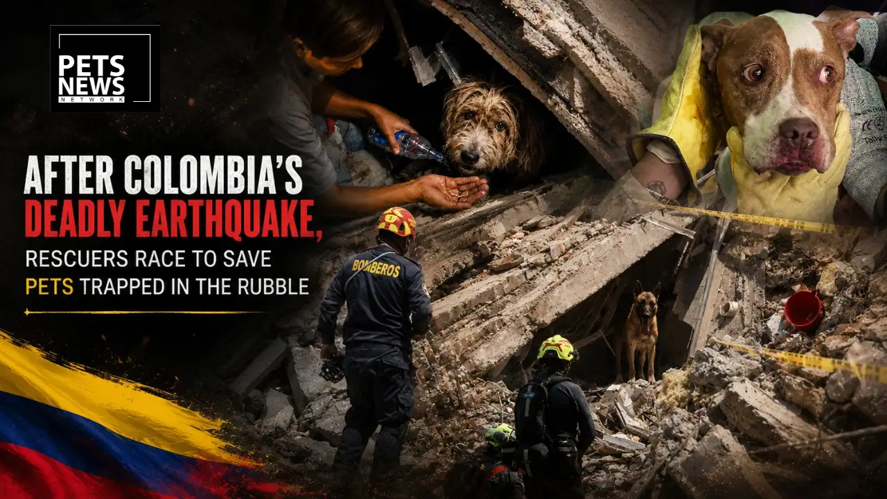 Colombia’s Deadly Earthquake Leaves Pets Trapped as Rescuers Race to Save Dogs and Cats