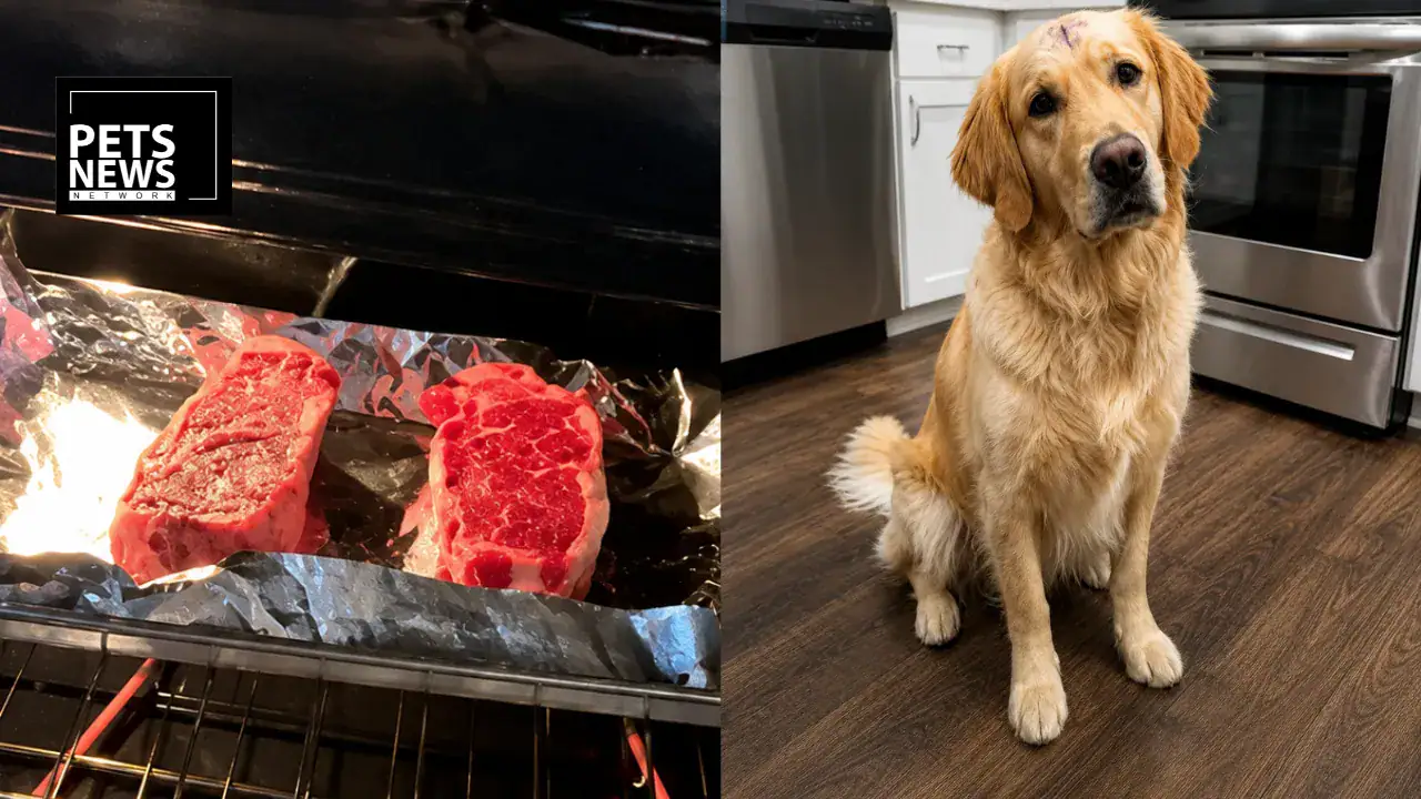Texas Sports Writer's Viral Steak Dinner for His Cancer-Free Golden Retriever Wins the Internet