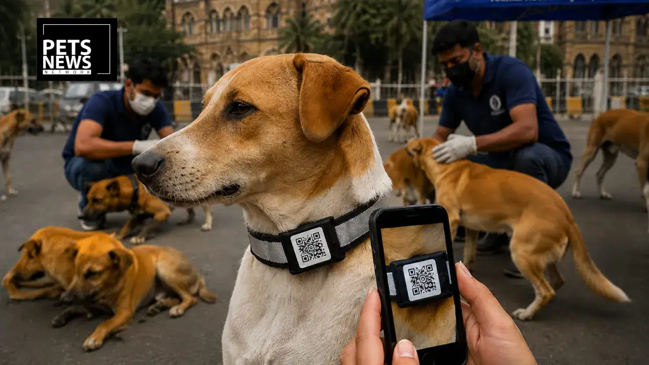Mumbai's Stray Dogs Are Getting "Aadhaar-Style" QR Collars to Track Rabies-Free 2030 Progress