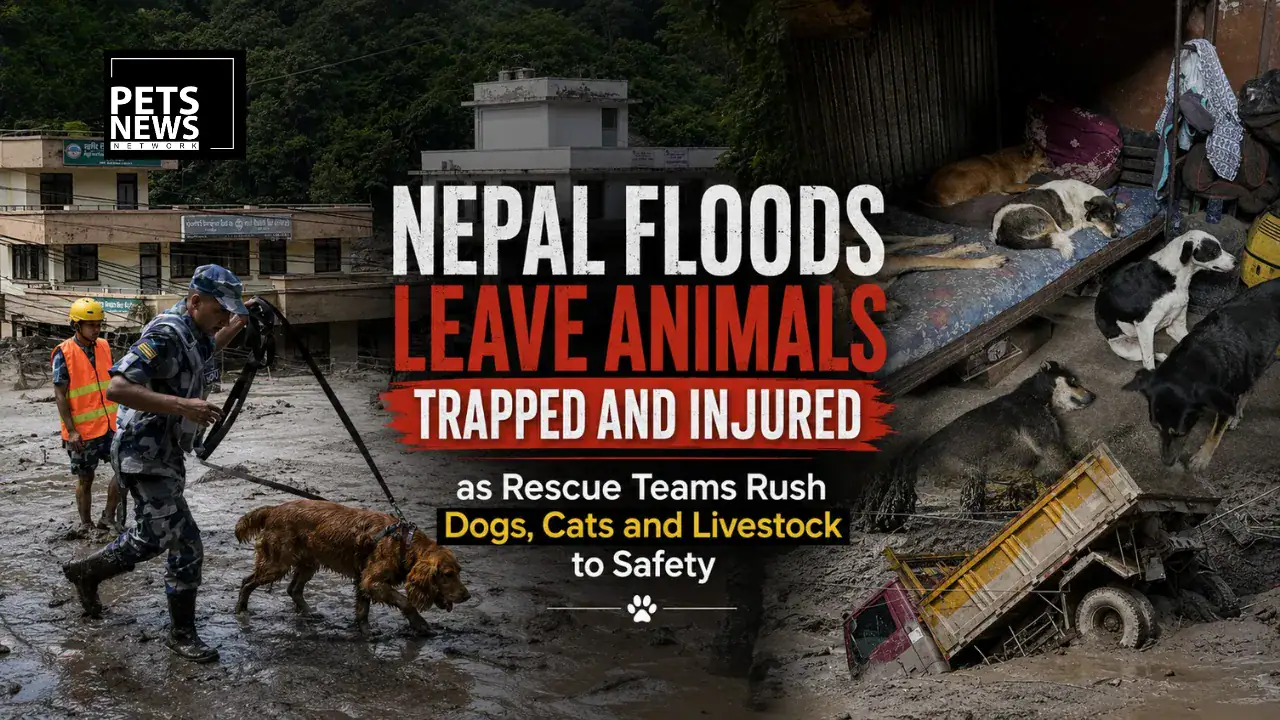 Nepal Floods Leave Animals Trapped and Injured as Rescue Teams Rush Dogs, Cats and Livestock to Safety