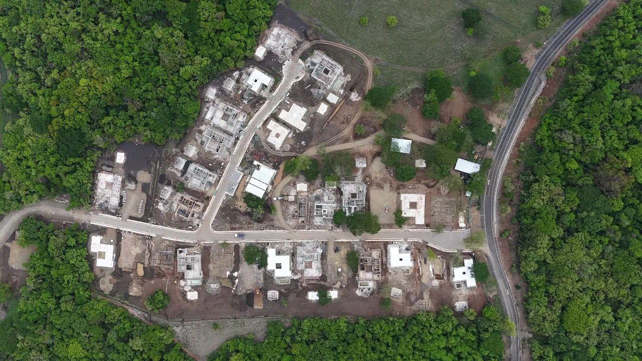 Sanara Phase I construction progress at Reserva Conchal, Guanacaste