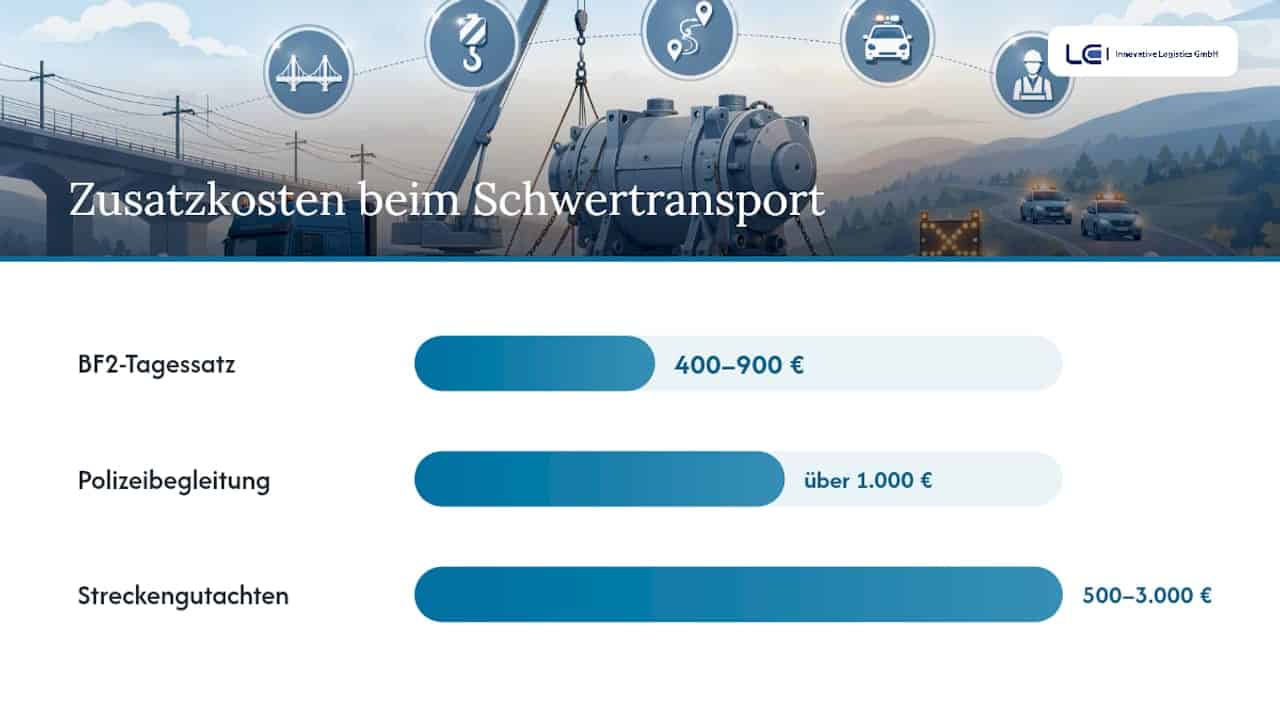 Was kosten Begleitfahrzeuge, Polizeibegleitung und Streckengutachten konkret? — overview diagram