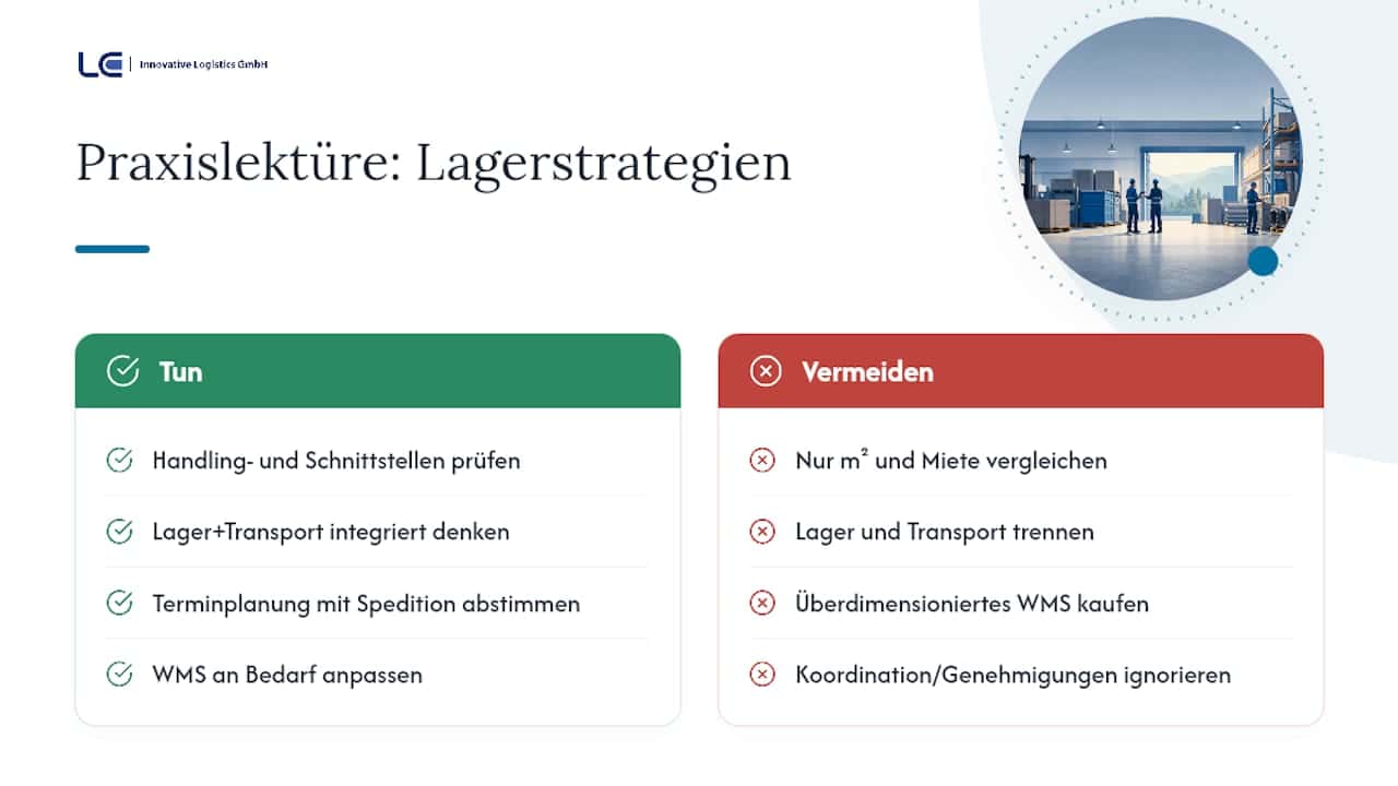 Was die Praxis über Lagerstrategien wirklich lehrt — overview diagram