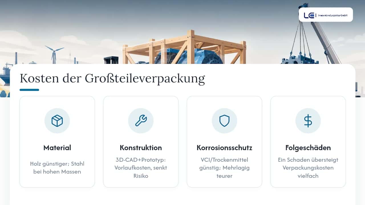Kostenaufstellung für schwere Industrieverpackungen