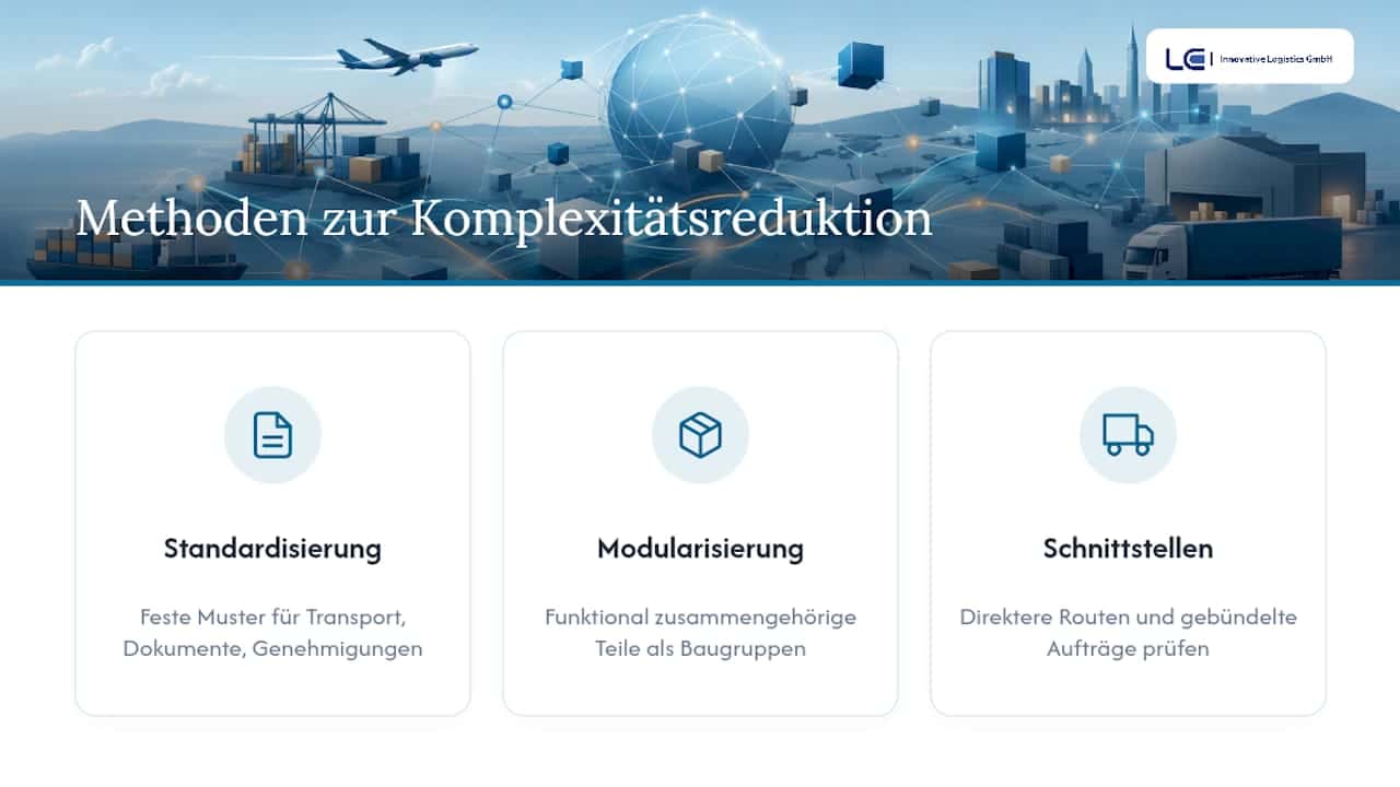 Diagramm zur Komplexitätsreduzierung in Lieferketten