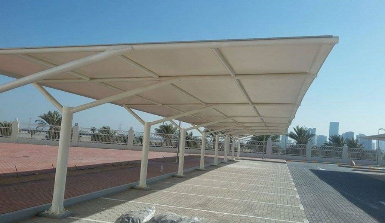 kanopi membrane, puncak, arsitektur modern