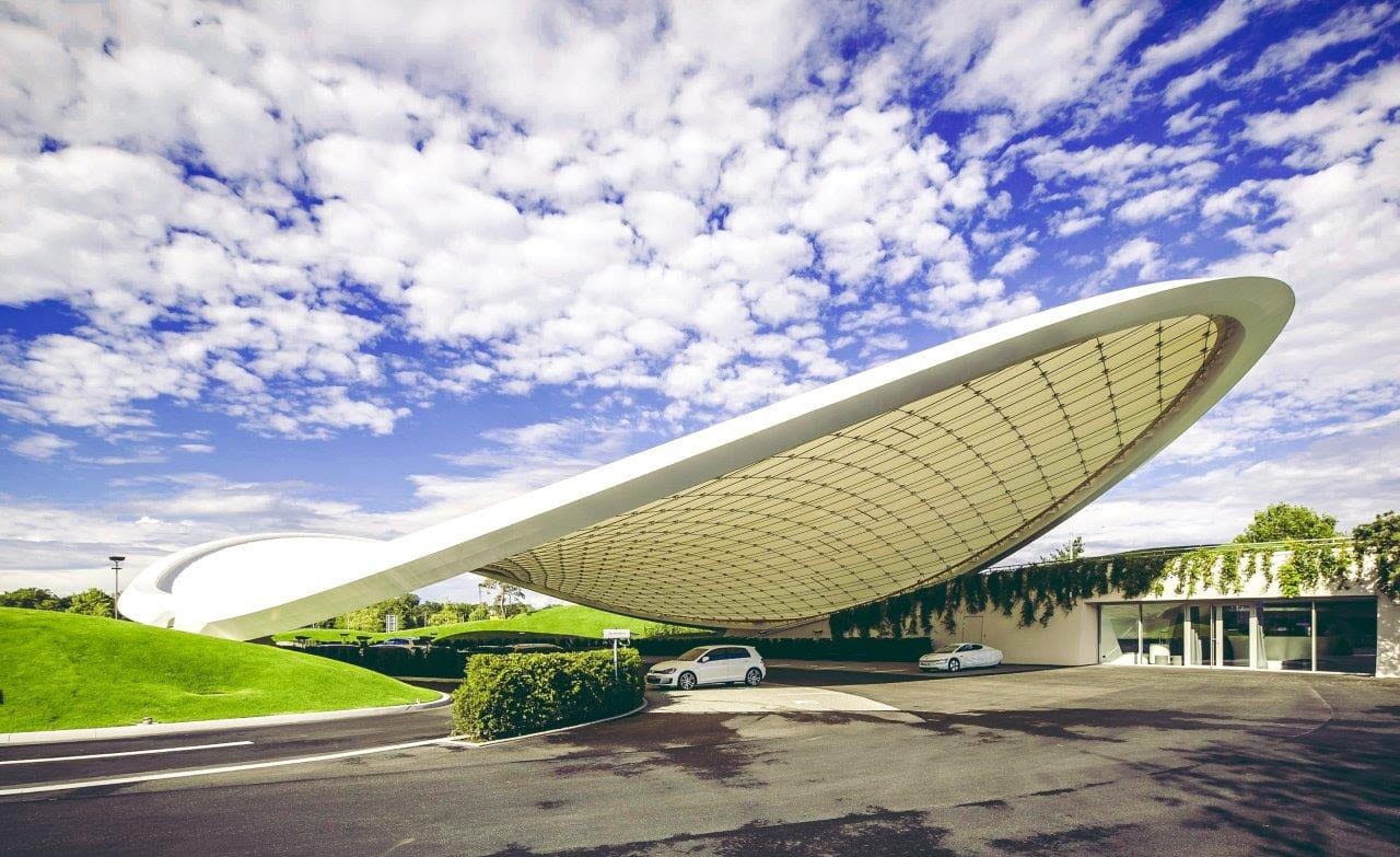 kanopi membrane, puncak, arsitektur modern