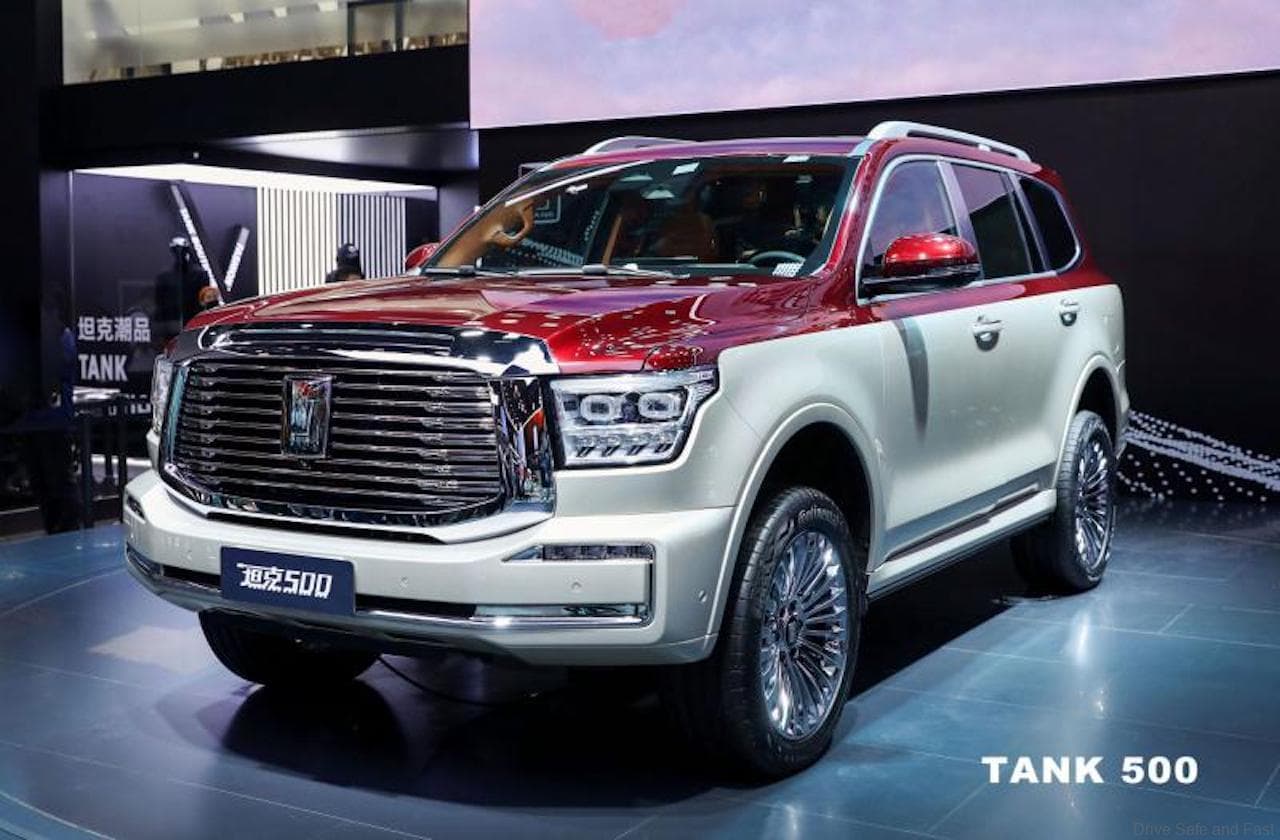 TANK 500 with dual tone finish at the Chengdu Motor Show 2021