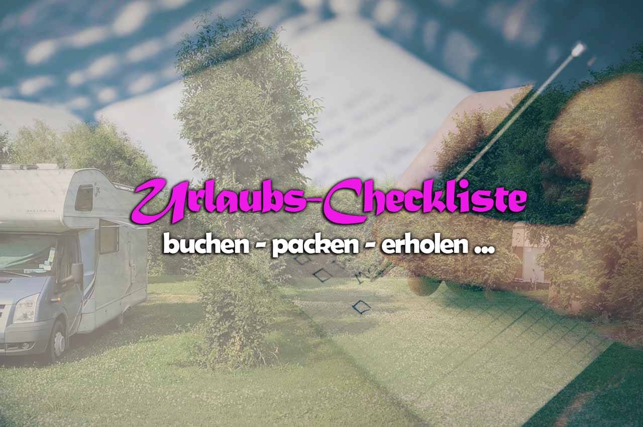 Urlaubscheckliste