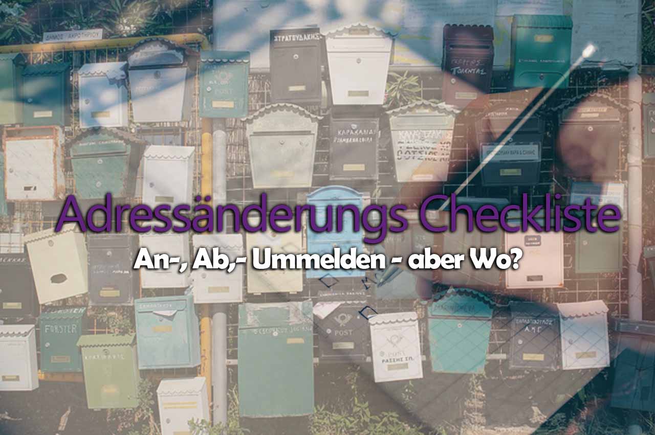 Checkliste für Adressänderung