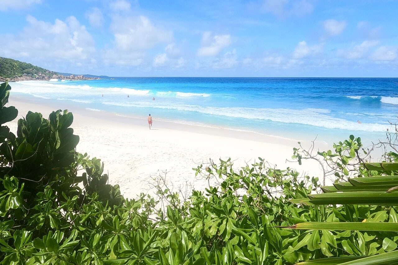 DCIM100GOPROG0080418.JPG View of remote tropical beach in La Digue