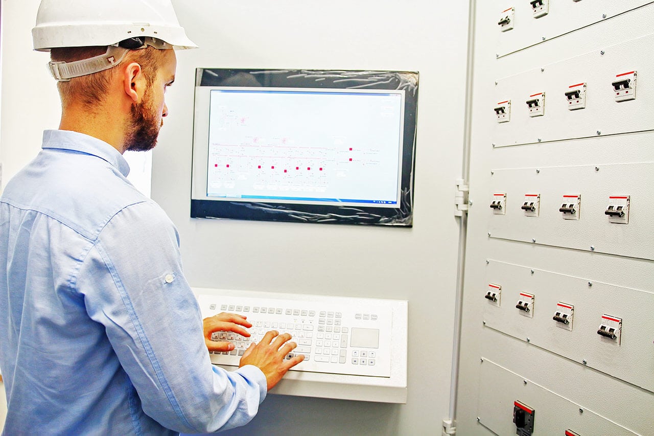 The SCADA system allows remote industrial processes management