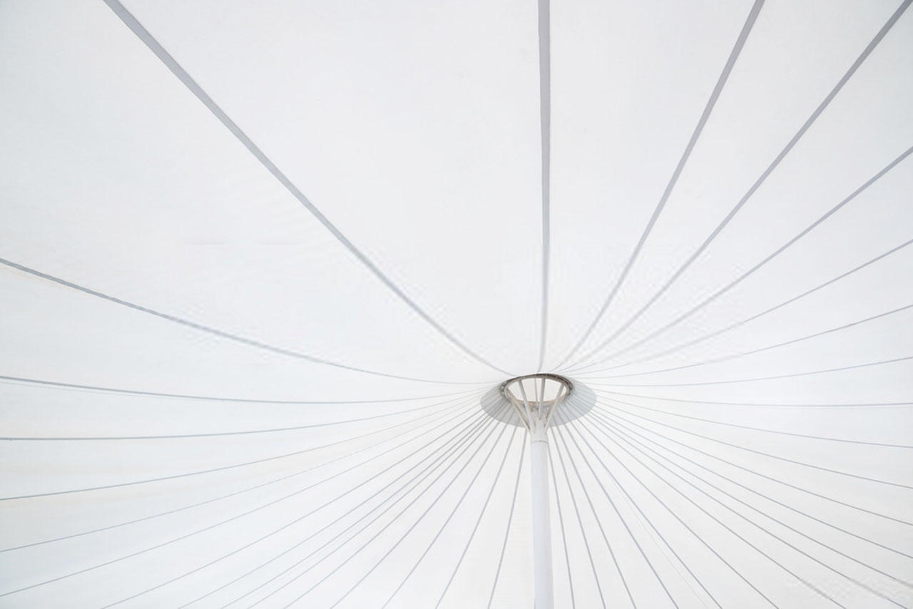 kanopi membrane, puncak, arsitektur modern
