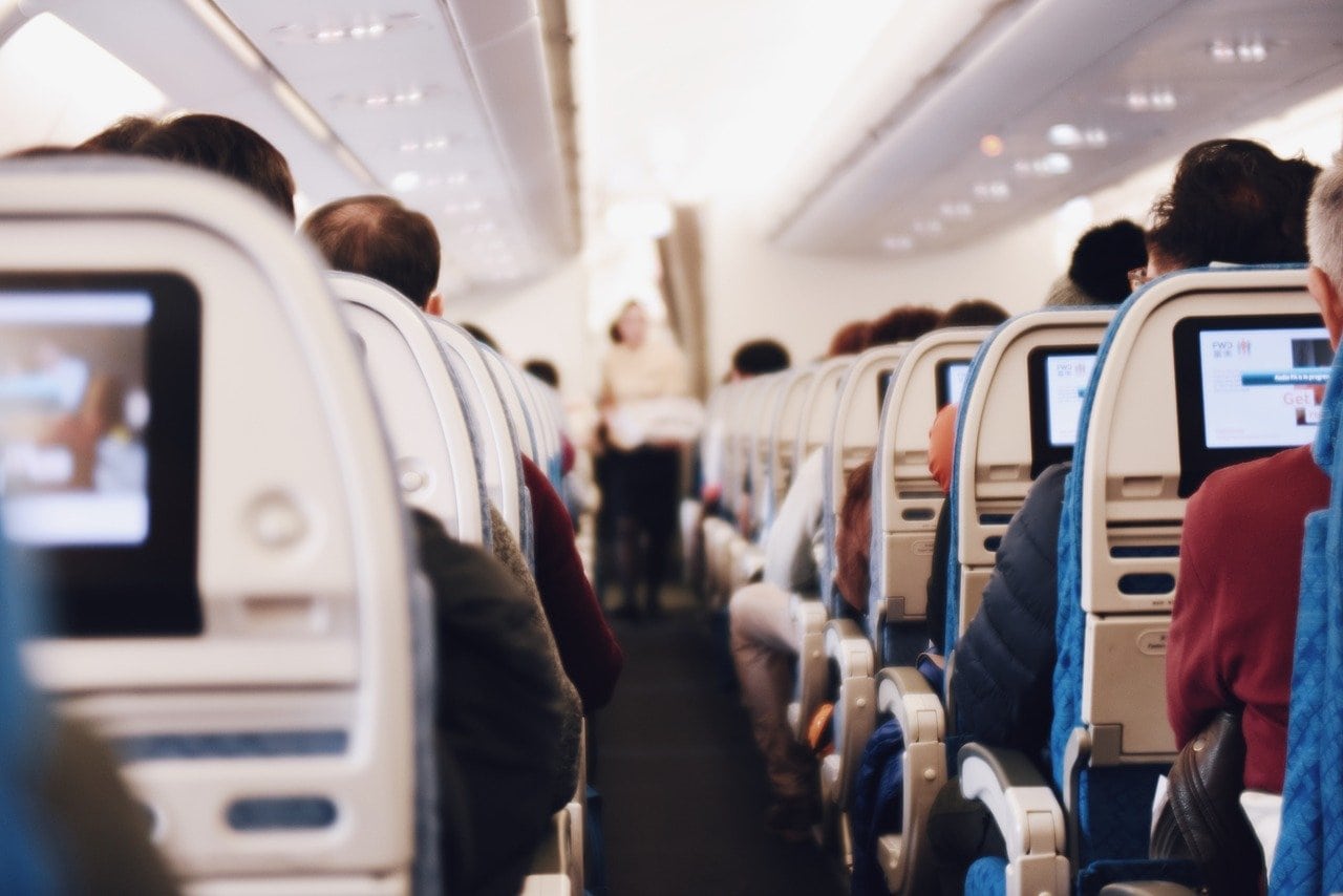 Flugzeug innen, Kabine