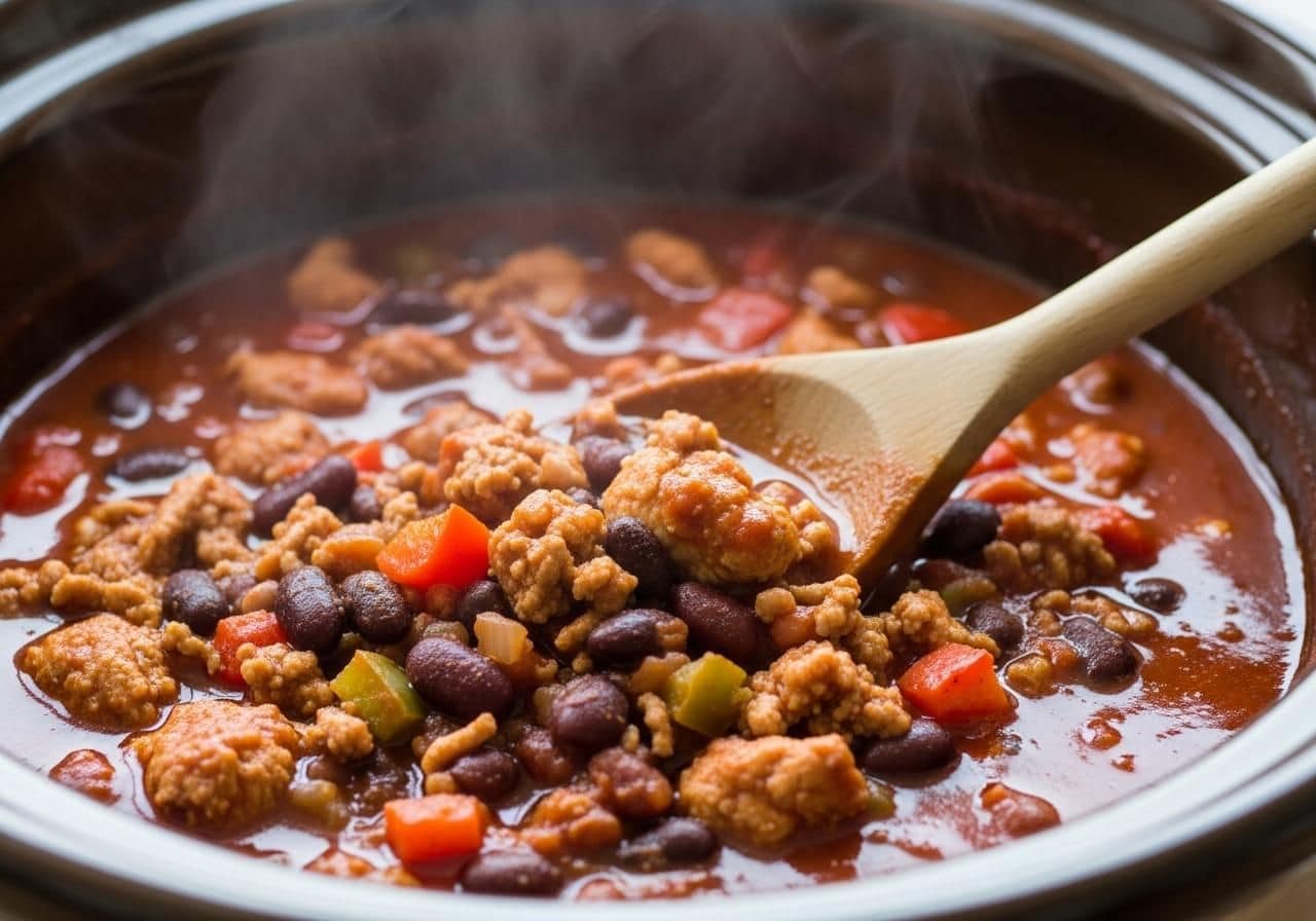 crockpot turkey chili recipe
