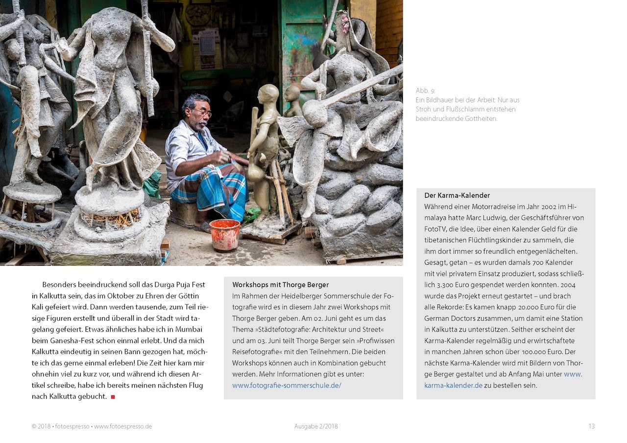 Kalkutta - eine Fotoreportage von Thorge Berger im  Fotoespresso 2018-02