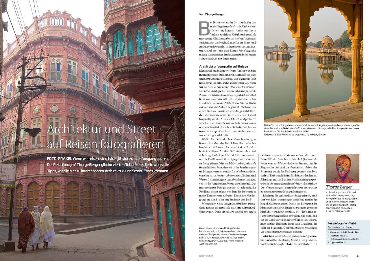 Architektur- und Streetfotografie auf Reisen - Fotoforum Magazin Ausgabe 2016-06  - Artikel von Thorge Berger
