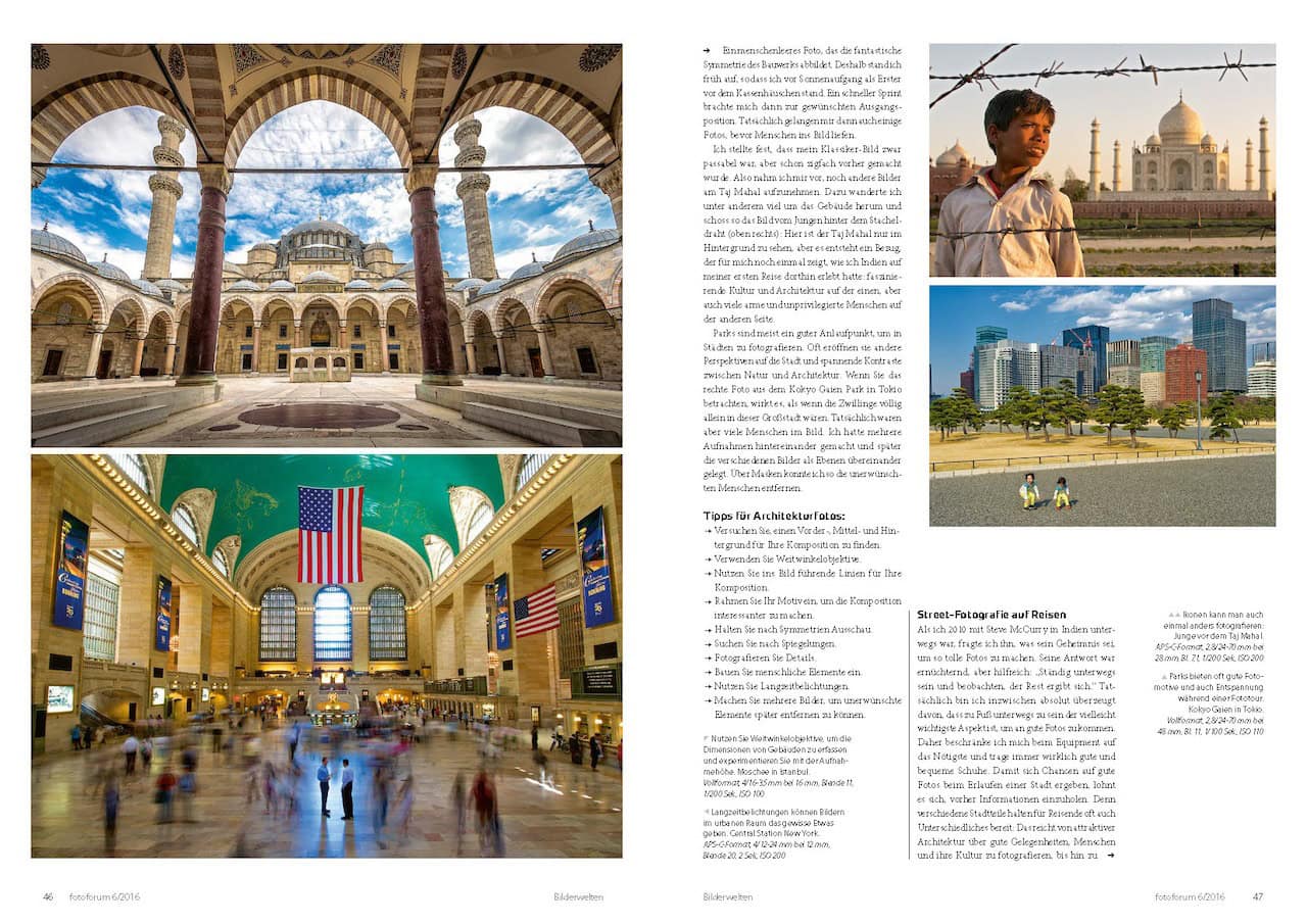 Architektur- und Streetfotografie auf Reisen - Fotoforum Magazin Ausgabe 2016-06  - Artikel von Thorge Berger