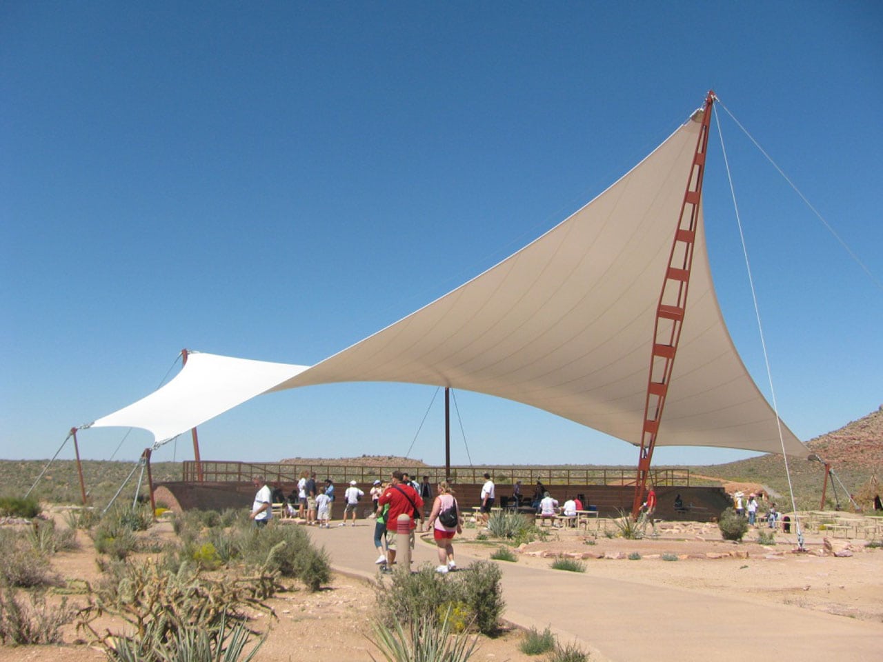 kanopi membrane, puncak, arsitektur modern