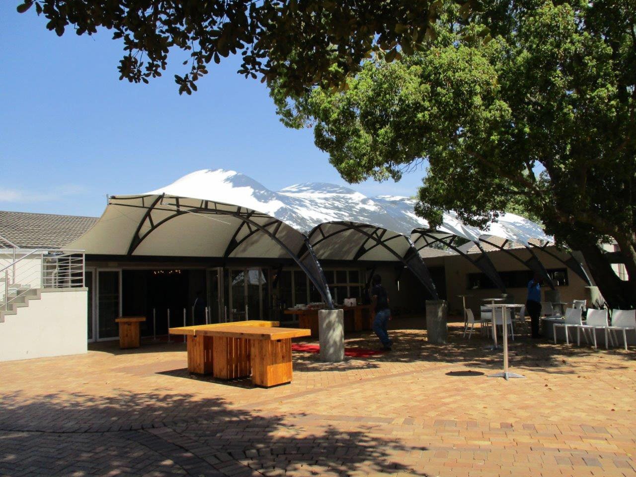 kanopi membrane, puncak, arsitektur modern