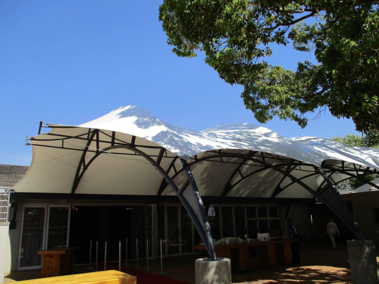 kanopi membrane, puncak, arsitektur modern