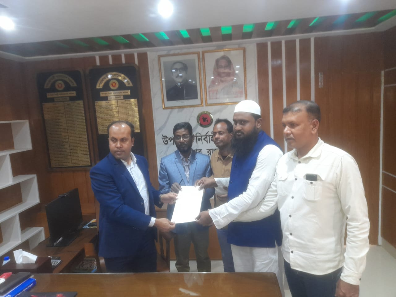 রাজশাহী-১ আসনে বিএনএম’র প্রার্থী শামসুজ্জোহা বাবুর মনোনয়ন জমা