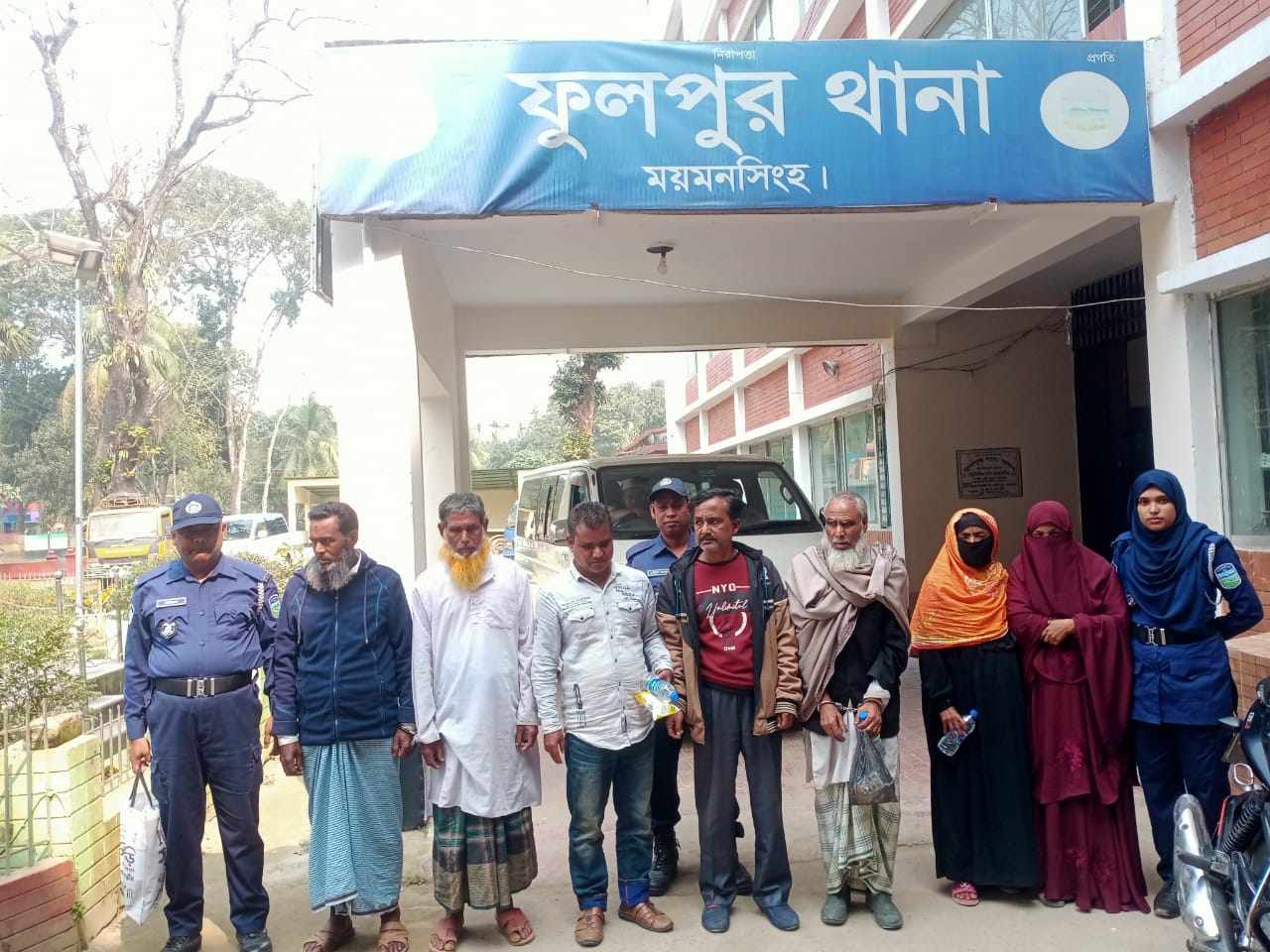 ফুলপুর থানা পুলিশের অভিযানে ৭ গ্রেফতার