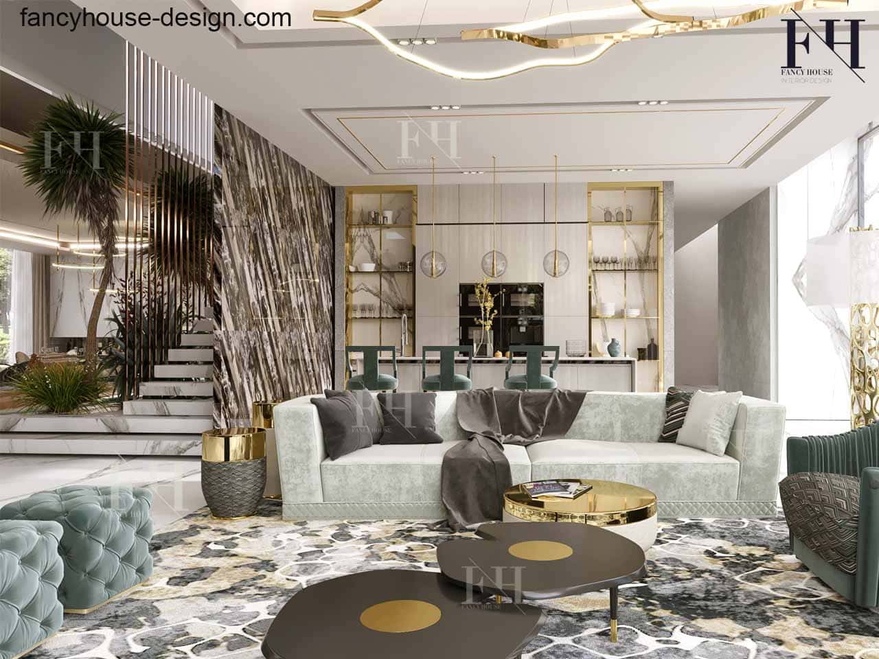 Modern luxury sitting in a Dubai villa