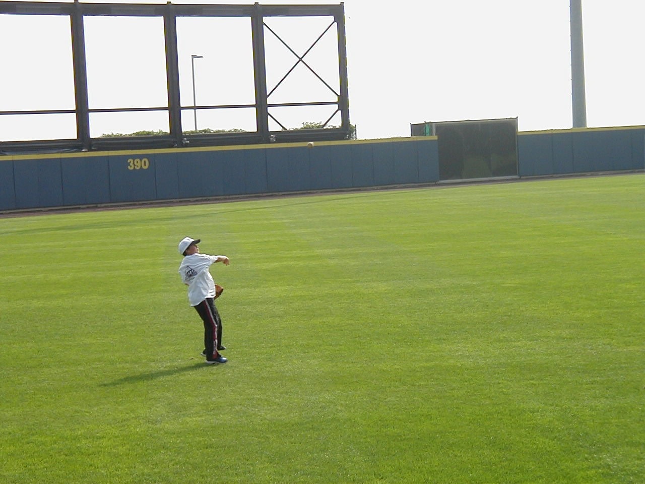 Dr. McCabe at baseball camp as a child.