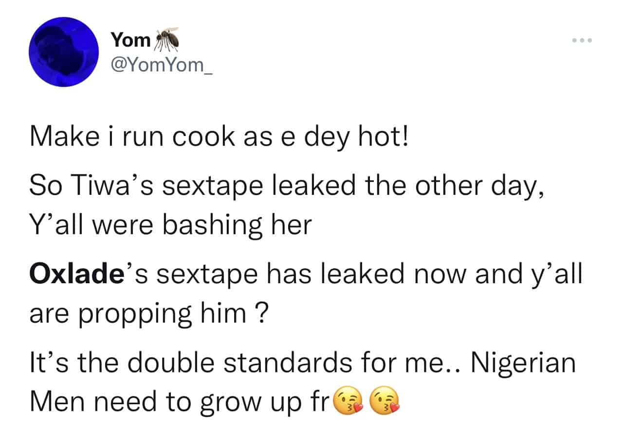 Battle of sextapes; tiwa savage followers blast nigerians for praising and hyping oxlade's intercourse video - sweetloaded