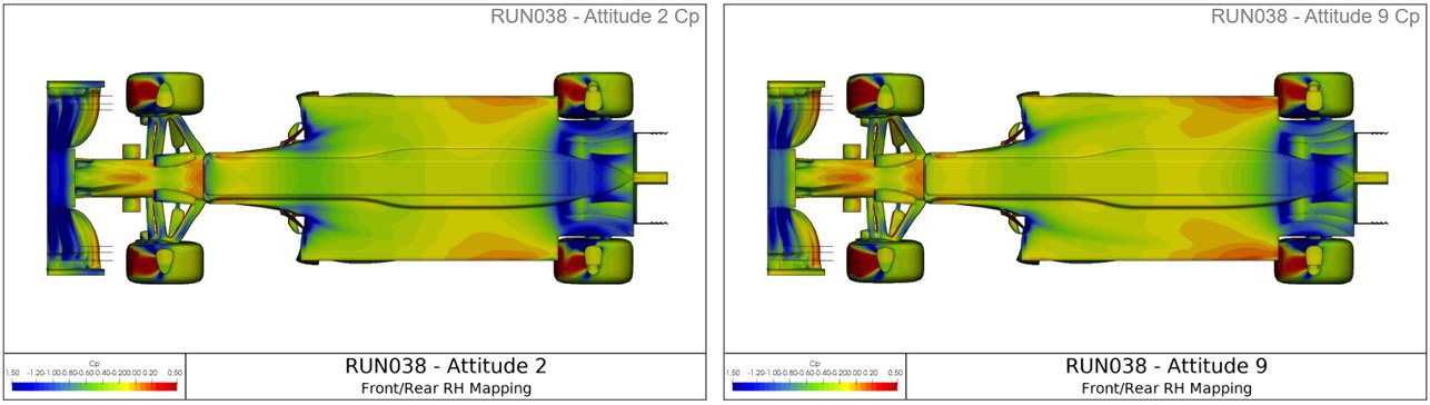 two images from cfd simulation post processing