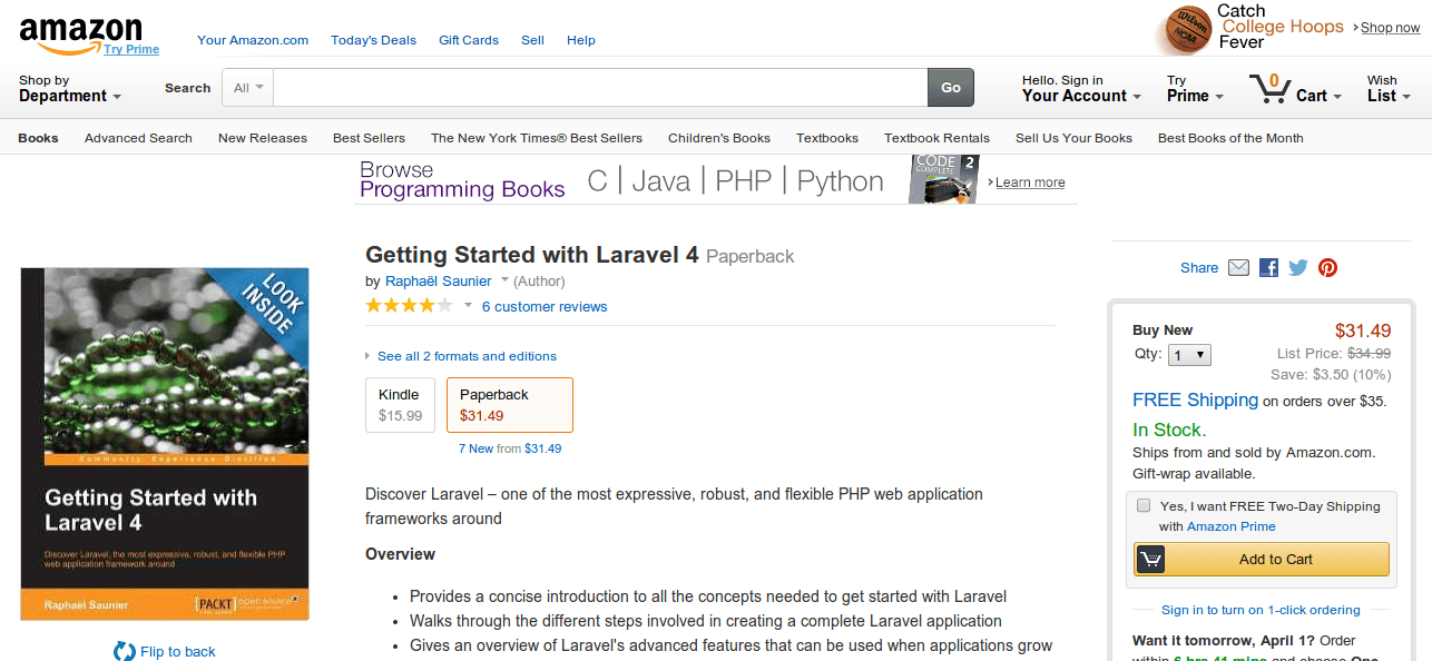 Getting Started with Laravel 4 Raphaël Saunier 9781783287031