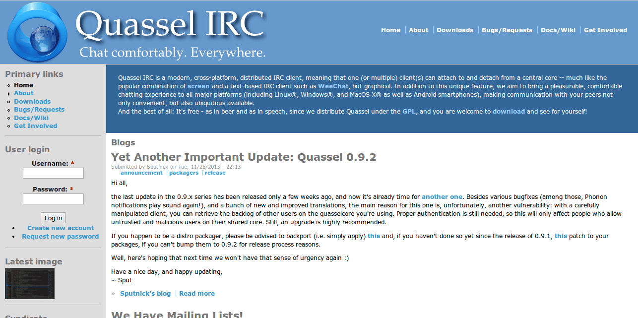 Blogs   Quassel IRC