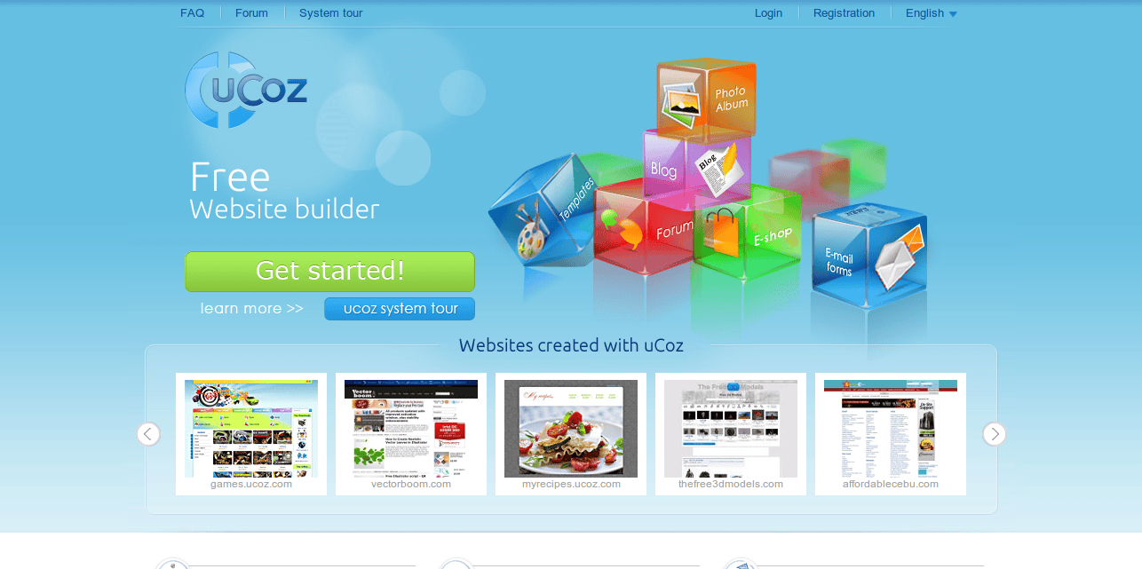 Free Website Builder Make Your Own Website with Free Templates at uCoz.com