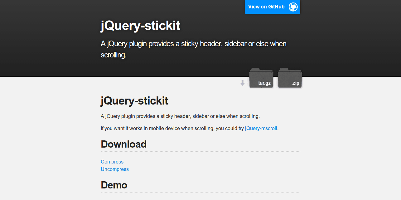 jQuery stickit