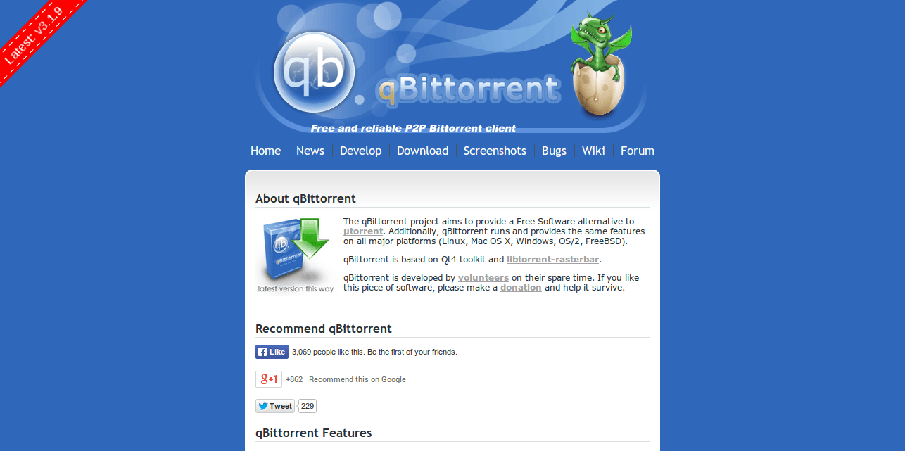 qBittorrent client