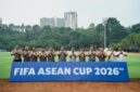 Wakapolda Jawa Barat Brigjen Pol. Adi Vivid Agustiadi Bachtiar bersama sejumlah Pejabat Utama (PJU) Polda Jabar melakukan pengecekan kesiapan venue FIFA ASEAN Cup 2026.
