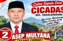 Calon Kades Asep berharap seluruh tahapan Pilkades, khususnya di wilayah Kecamatan Sagalaherang, dapat berjalan lancar, tertib, aman, dan damai.