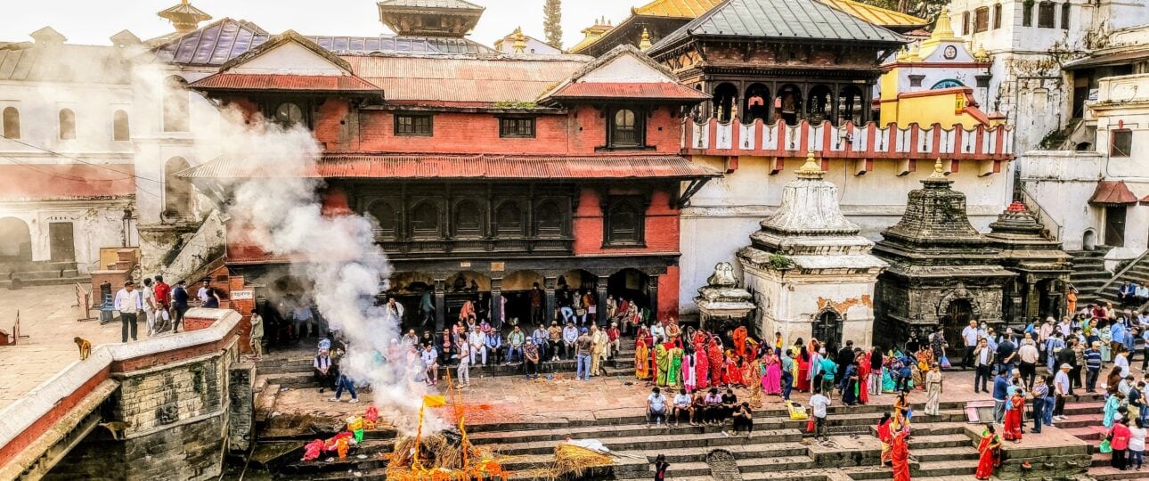 Pashumpatinath Temple cremation at Bagmati River Kathmandu