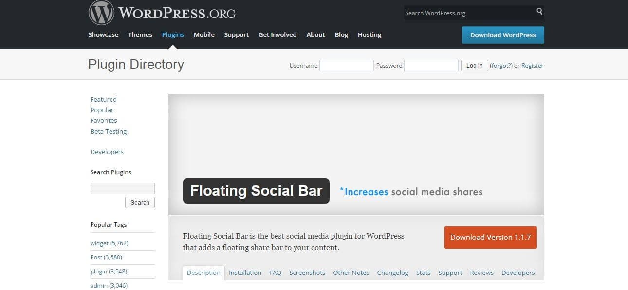 Floating Social Bar
