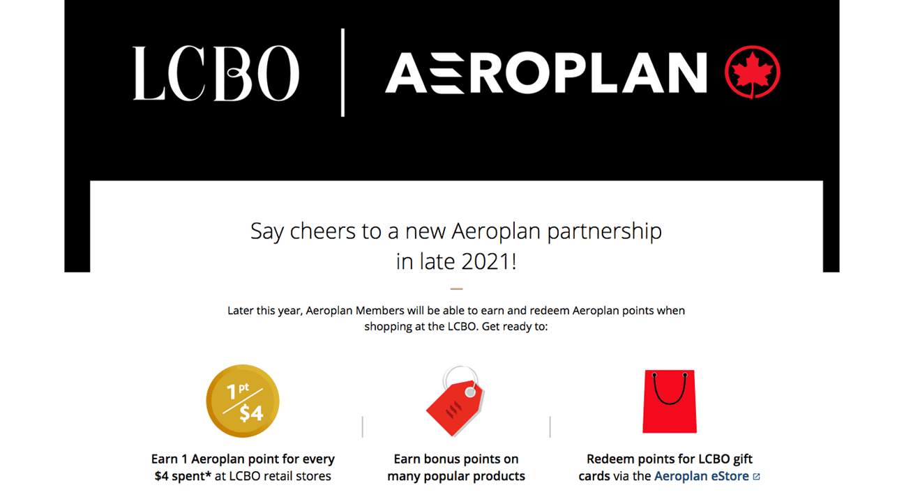 LCBo joins forces with Aeroplan