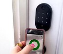 Smart lock and keypad deadbolt installation