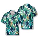 Go Fishing Bigfoot Hawaiian Shirt - Fun Sasquatch Design