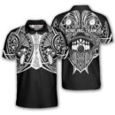Custom BW Tribal Bowling Polo Shirt for Men