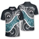 Bowling Ball Graphic Pattern Custom Polo Shirt for Men