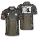 Yellow Camo Custom Bowling Shirts for Men - Personalized Polo