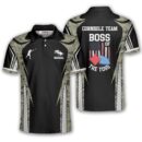 Abstract Stripes Camo Custom Cornhole Shirt for Men