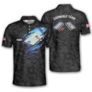 Custom Camo US Flag Cornhole Shirt for Men